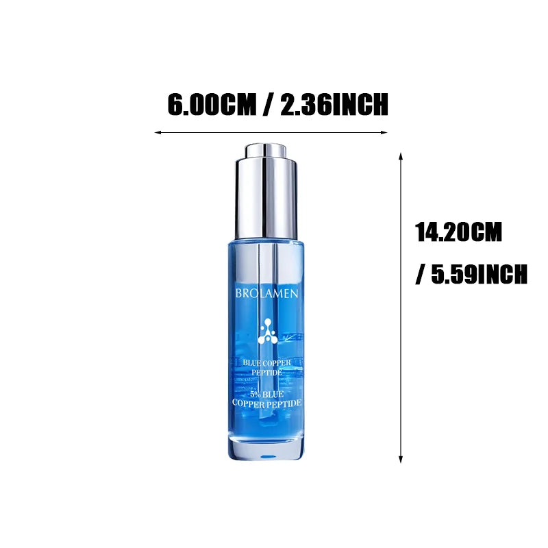 40ml 5% blue copper peptide concentrated anti wrinkle essence, anti-aging, reducing facial fine lines, refreshing texture