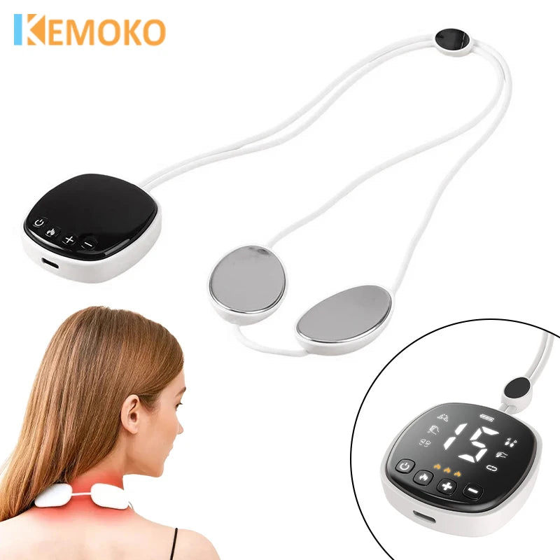 Smart Hanging Neck Neck Shoulder Cervical Spine Massager Hot Compress  Artifact Dredging Spine Neck Low Frequency Relaxation