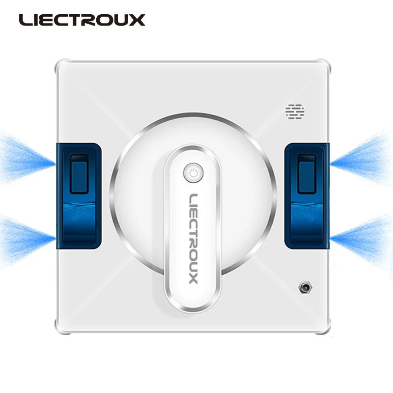 Robot Window Cleaner LIECTROUX YW509,4-Way Water Spray,Home Wall Glass Window Robot Vacuum Cleaner,Updated Laser,Smart Memory