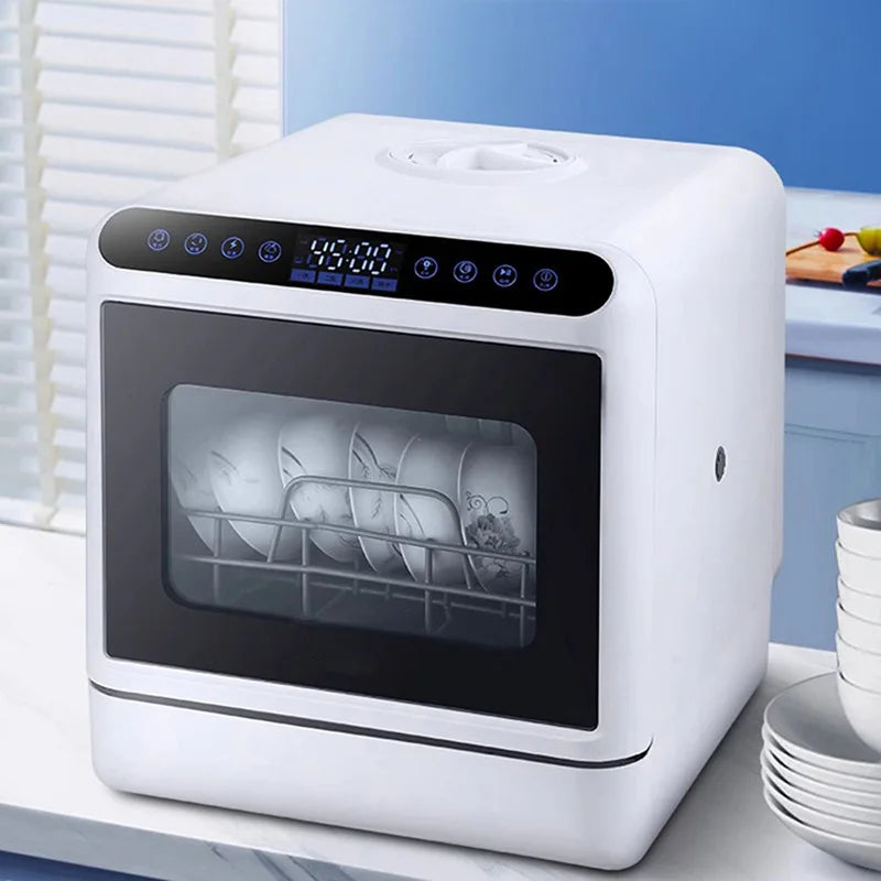 Installation-free tabletop dishwasher 110V/220V water tank model UV+high temperature sterilization Household dishwasher