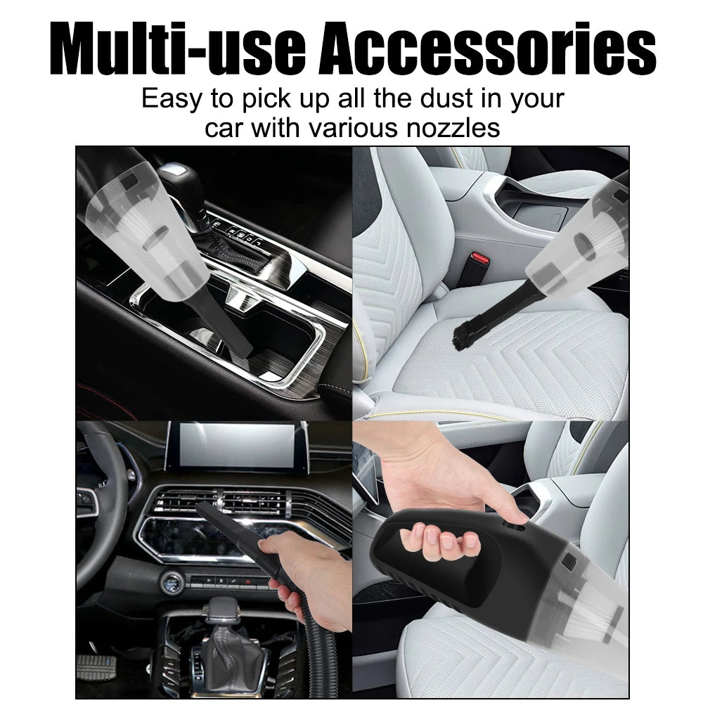Wet And Dry dual-use Vacuum Cleaner Powerful Handheld Mini Cleaners Rechargeable Portable High Super Suction Car Vacuum Cleaner