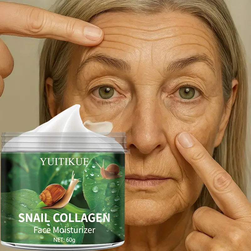 YUITIKUE 96% Snail Mucin Cream 60g - Retinol & Collagen, Lift & Moisturize, Reduce Wrinkles, Smooth & Firm Skin, Fast Results