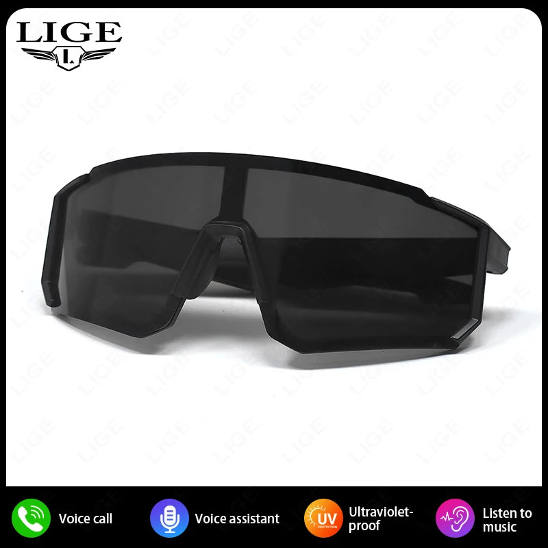 Smart Glasses Cycling Sport 100+ Online Language AI Automatic Dialogue Translation Bluetooth Glasses With Speaker UV Protection
