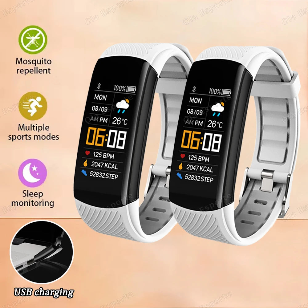 Smart Watch Men Women Bluetooth Step Counting Sports Bracelet Fitness Tracker Heart Rate Blood Pressure Sleep Smart Bracelet New
