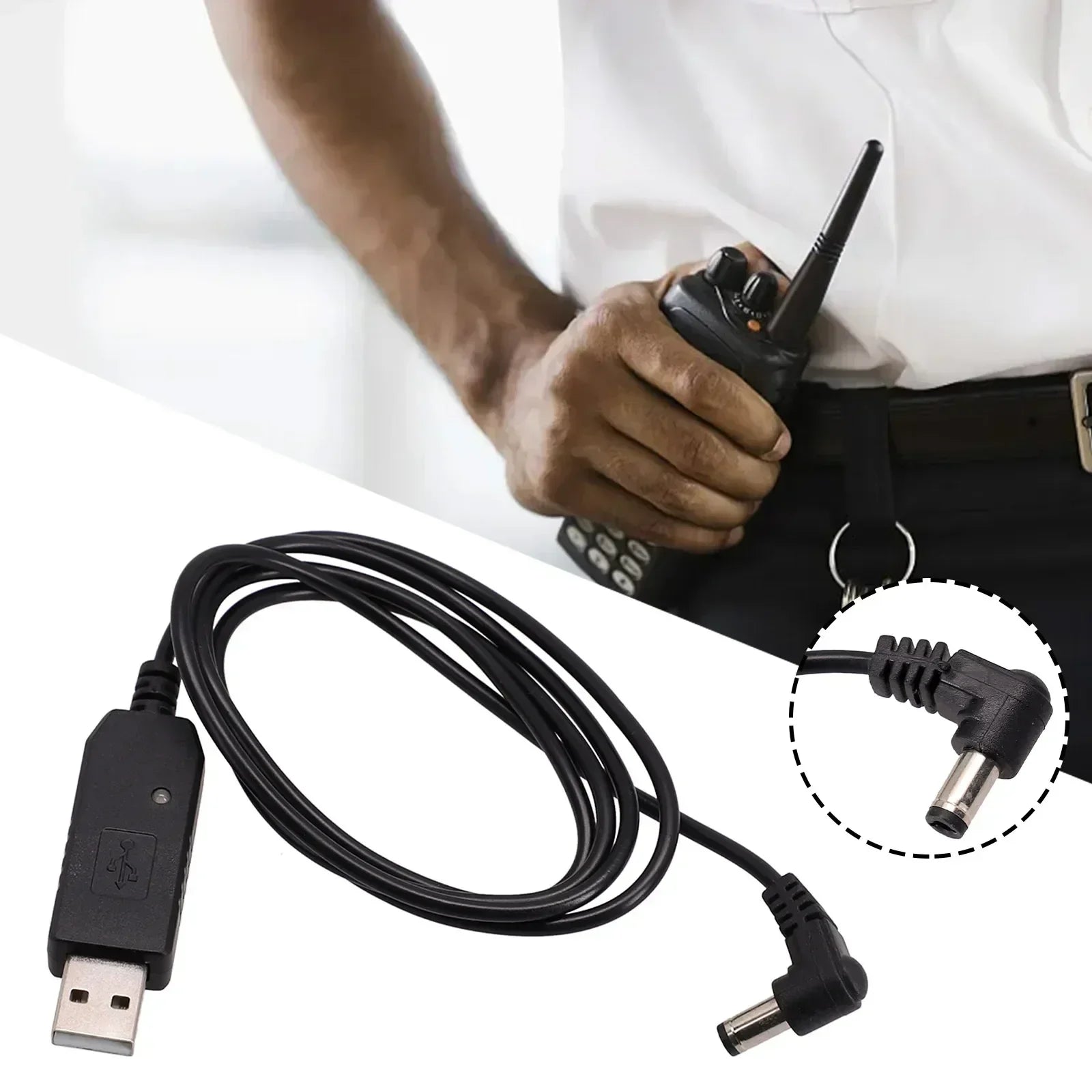 USB Charger Cablefor UV5R UV82 For BFF8 For HP UV82 UV9R Wireless Walkie-talkie For Baofeng All Radio Chargers With 10V Input