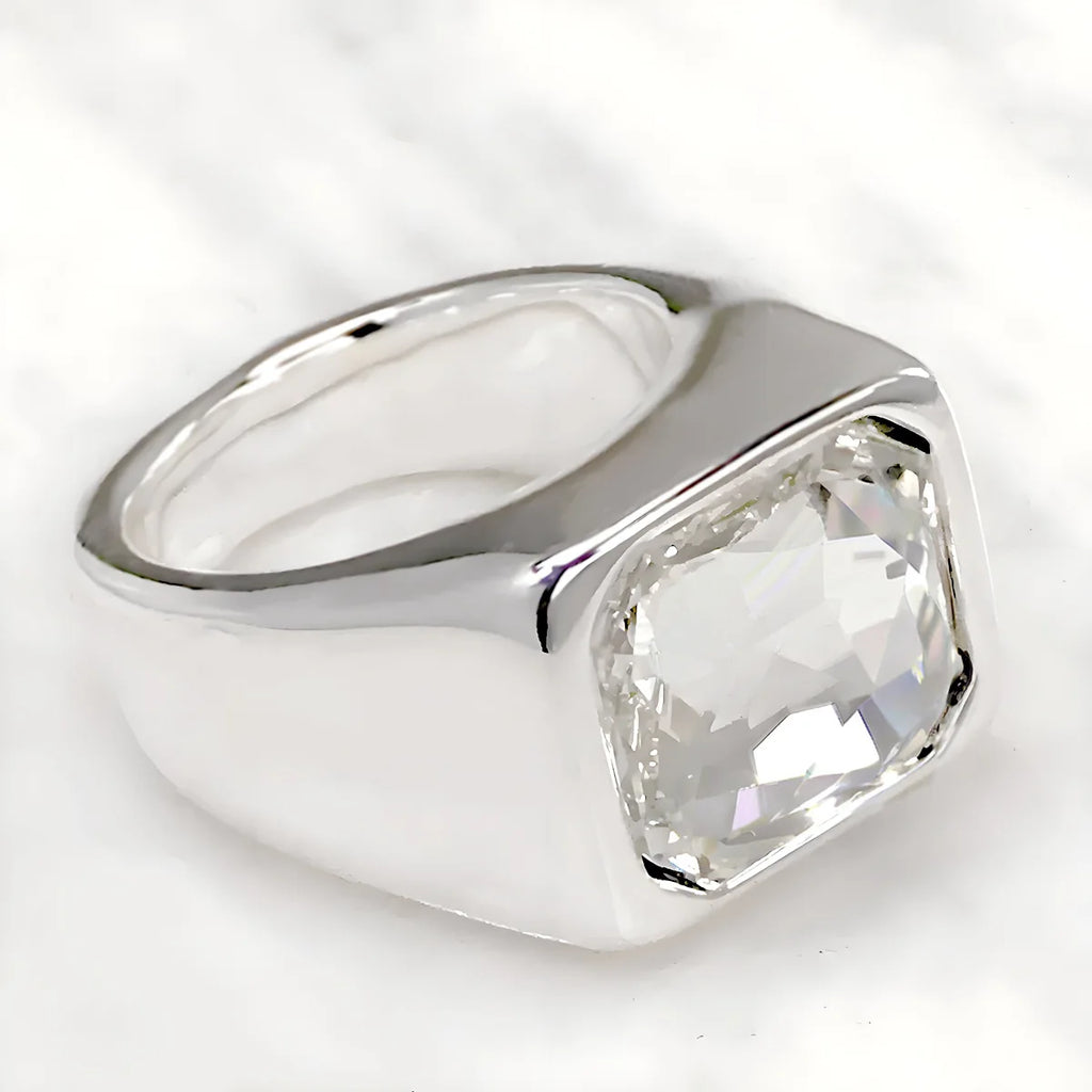 2025 Spain's best-selling electroplated gold and silver high-quality gemstone ring, suitable for women's jewelry