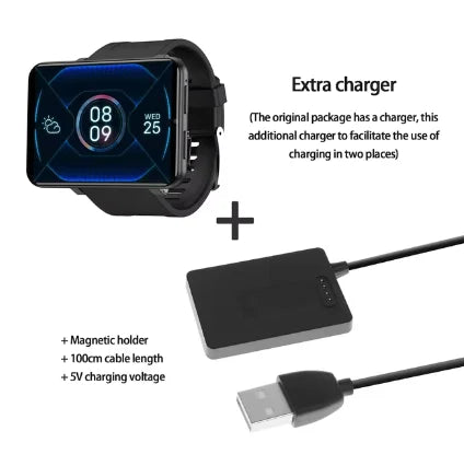 DM100 4G LTE Smart Watch 3GB RAM 32GB ROM 5MP Camera IPS 2700mah Battery 2.86 inch Screen Fitness Sports Sim Card Smartwatch Men