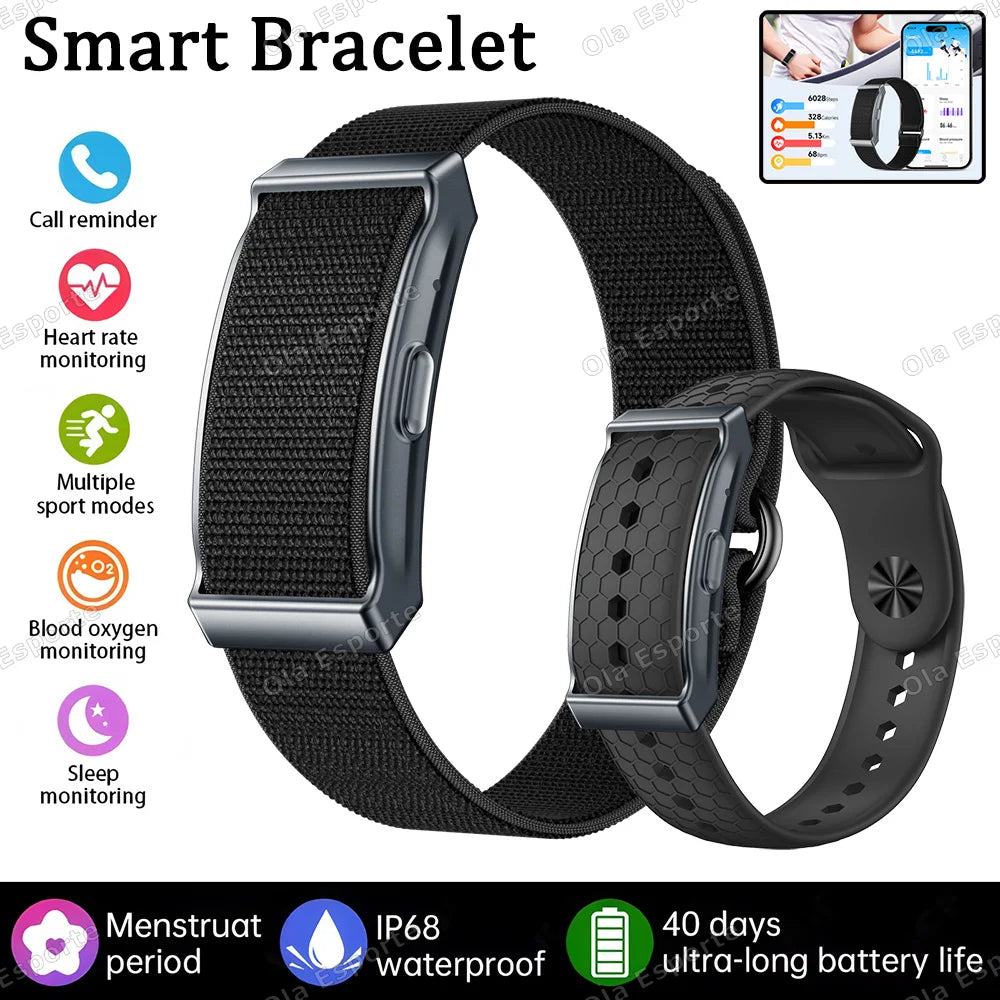 2026 Smart Bracelet Heart Rate Blood Oxygen Health Monitoring Wristwatch Outdoor Sports Fitness Tracker SmartWatch For Men Women