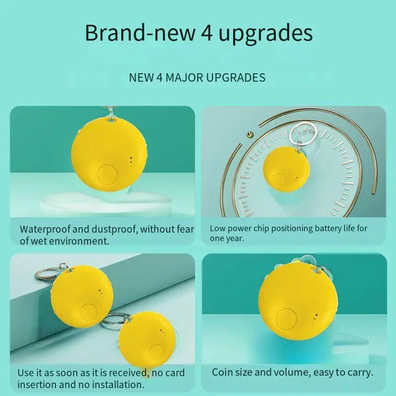 Smart Android Tracker Tag Anti-Lost Device For Apple For Google Find My App Wallet Keys Car Bike Locator Finder