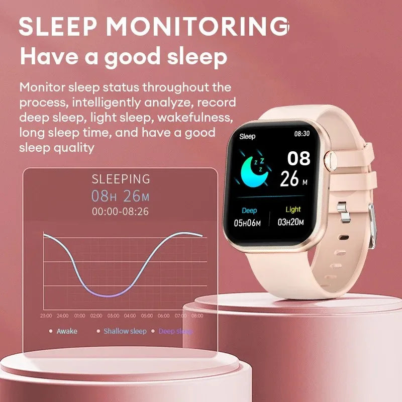 2025 New Smart Watch 1.83'' Simple Style HD 120h Long Battery Life IP67 Waterproof TFT Screen Smart Bracelet For Android IOS