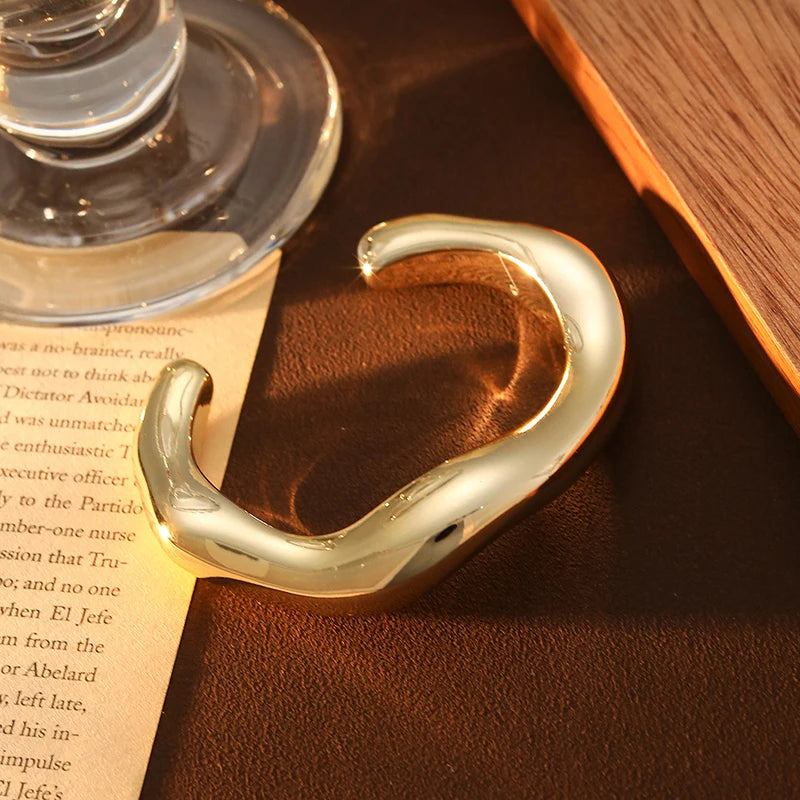 Fashion Exaggerated Irregular Bracelets for Women Simple Hip Hop Rock Personality Plastic Cuff Bangle Trendy Jewelry