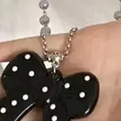 New Fashion Bow Pendant Long Necklace For Women Light Luxury Sweater Chain Jewelry