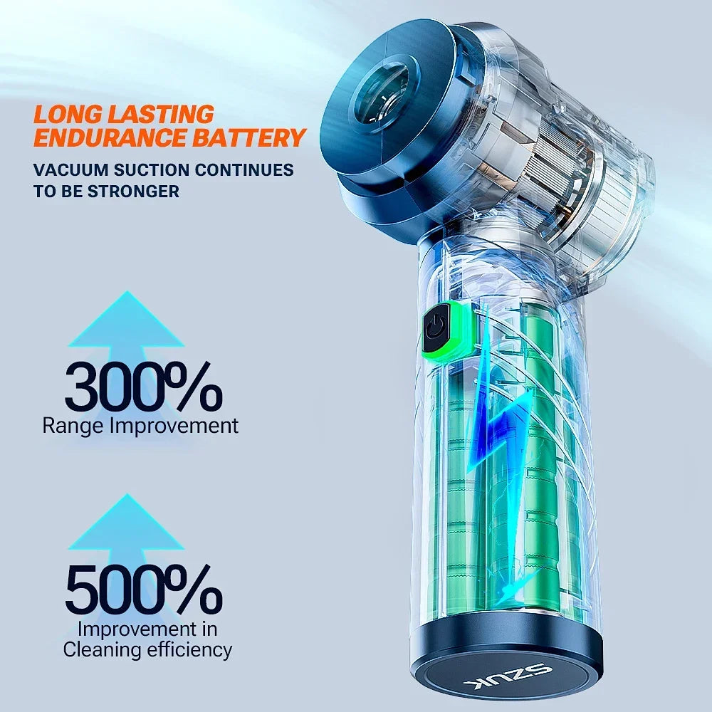 SZUK Car Vacuum Cleaner  Wireless Cleaner Handheld  Mini Vacuum Cleaner Cordless Strong Suction Cleaning Machine Robot Vacuum