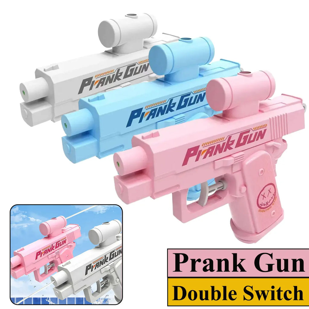 Two-Way Water Gun Prank Water Gun Toy Stress Relief Small Pistol Game Outdoor Indoor Adult Child Interaction Shoot Gift 2 style