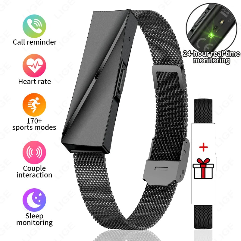 Smart Wristband Bluetooth Connected Smartband Fitness Tracker Heart Rate Blood Pressure SpO2 Sleep Monitor Health Smart Bracelet