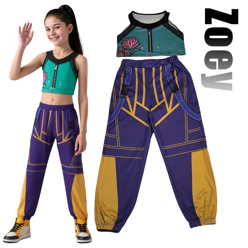 Halloween Costume de Cosplay pour enfants, Zoey Mira Rumi, impression 3D, Halloween, carnaval, chasseurs k-pop, groupe