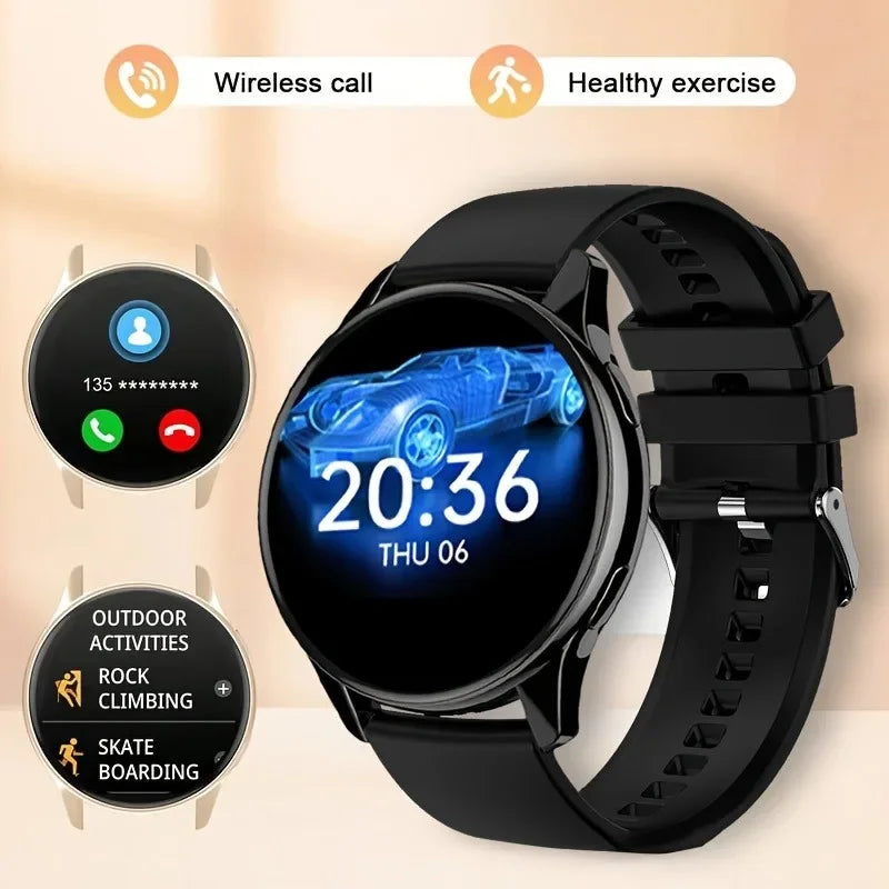 New Smartwatch 2025 Round AMOLED  relojes para hombres  Bluetooth Wireless Smart Watches For Man Woman Custom Watch Faces Watch