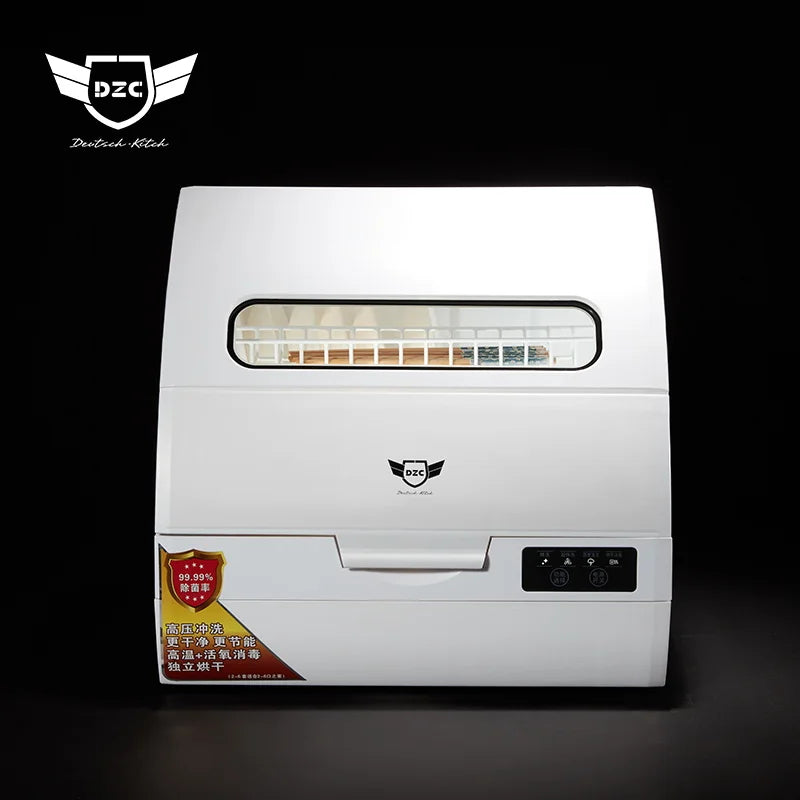 6 Sets Desktop Smart Dishwasher Storage  Dishwashing Household Mini Portable Dishwasher Form Kitchen Q6