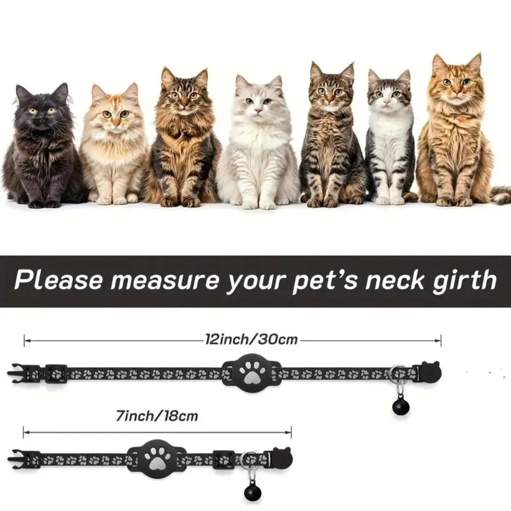 Pet Cat Locator Collar Gps Tracker Reflective Collar Waterproof Kitten Adjustable Tracking Pet Anti-Lost Device Accessories