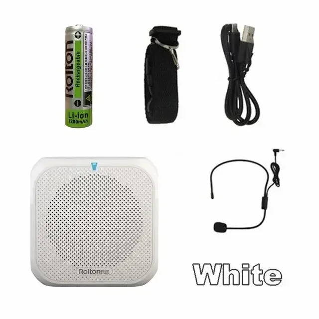 Rolton Headworn Microphone Loudspeaker Voice Amplifier Recorder Mic Speaker Audio Mini Wired Mikrofon Mike Sound Kit