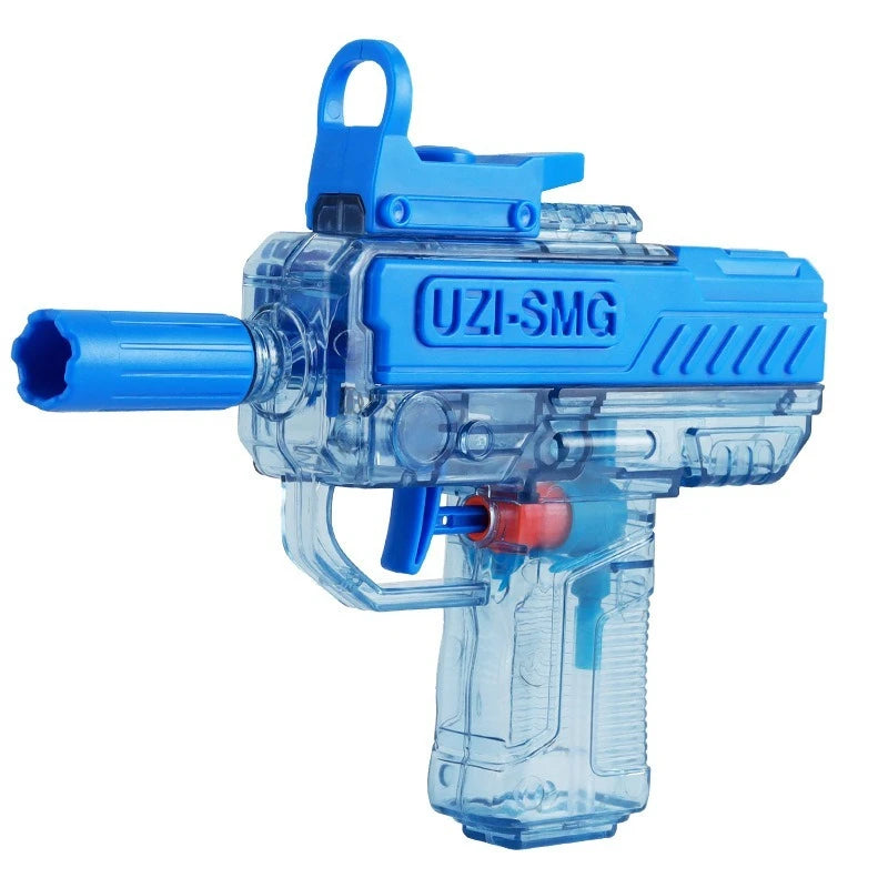 Summer UZI Water Gun non Electric Pistol High-pressure Full Automatic Shooting Water Beach Toy Gun For kid Adult birthday presen