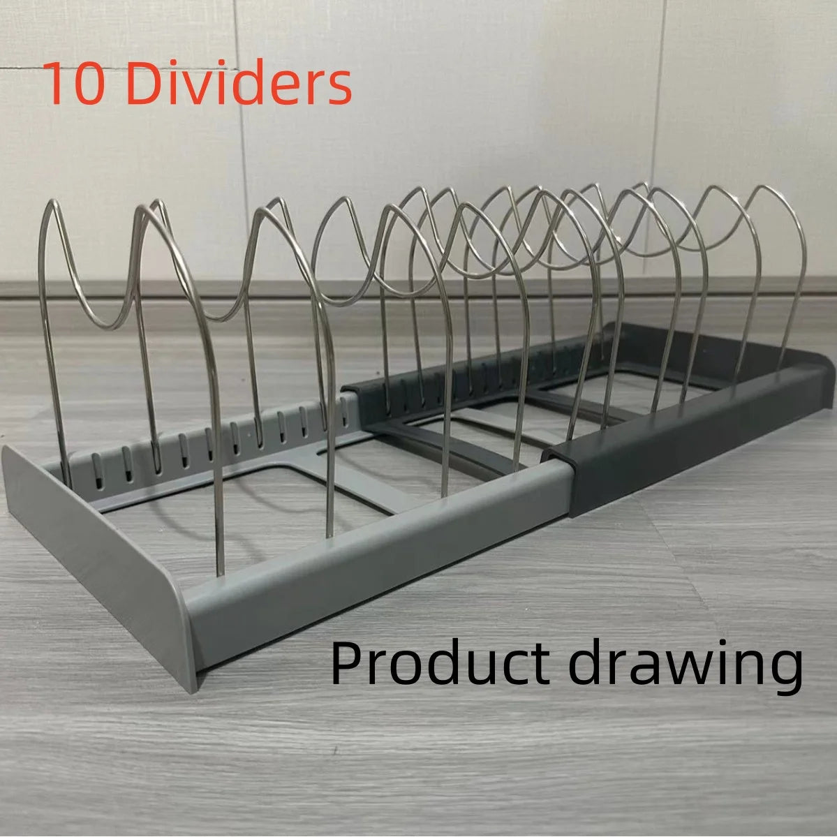 Kitchen Cabinet Organizers for Pots and Pans Expandable Stainless Steel Storage Rack Cutting Board Drying Cookware Shelf