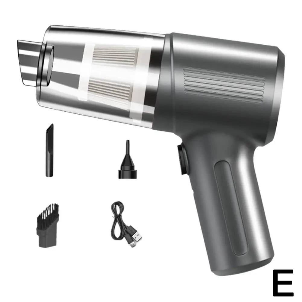 Car Vacuum High-Power Cordless Portable Handheld Strong Suction for Car & Home Crevice Cleaning Easy to Carry Compact Cleaner
