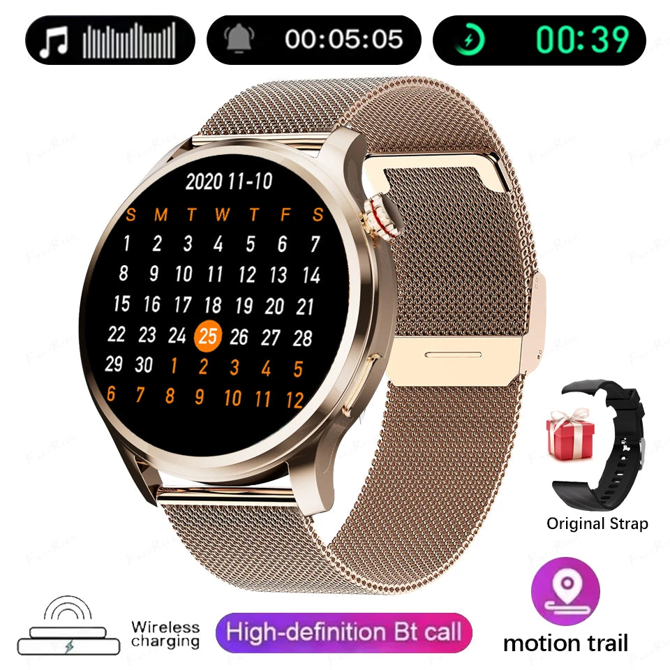 New Smart Watch SK51 Smart Watch 1.53 Inch HD AMOLED Screen NFC GPS TrackerBluetooth Call Health Monitoring Watch Men Women