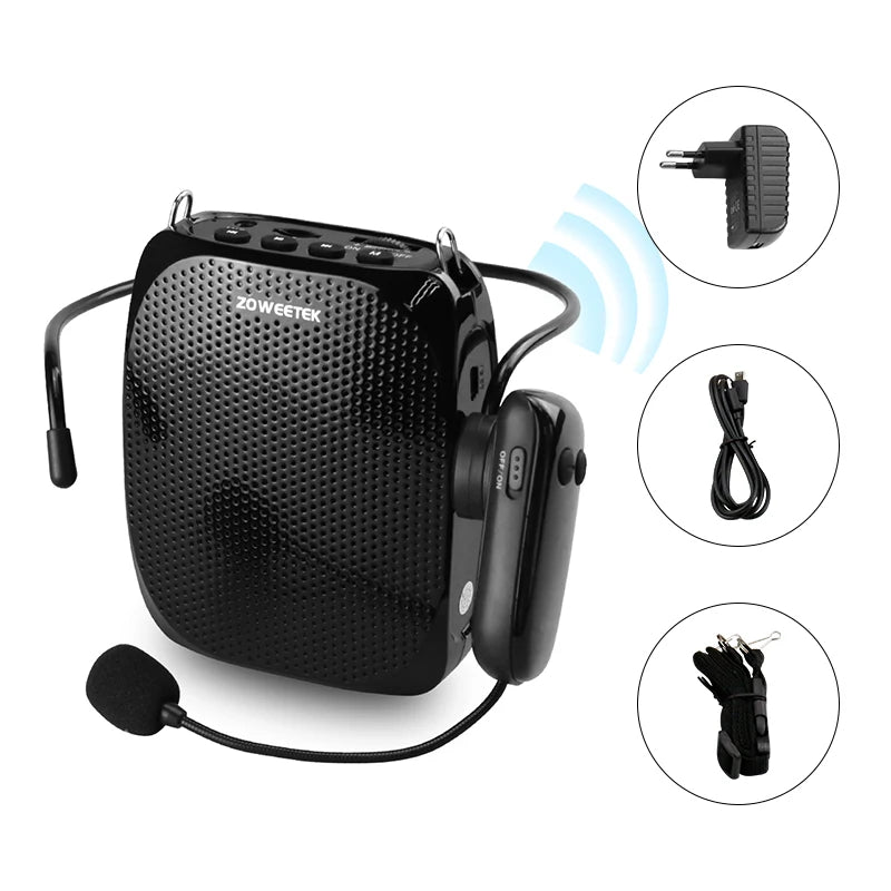 Zoweetek Wireless Voice Amplifier Mini Audio Loudspeaker Speaker for Teacher