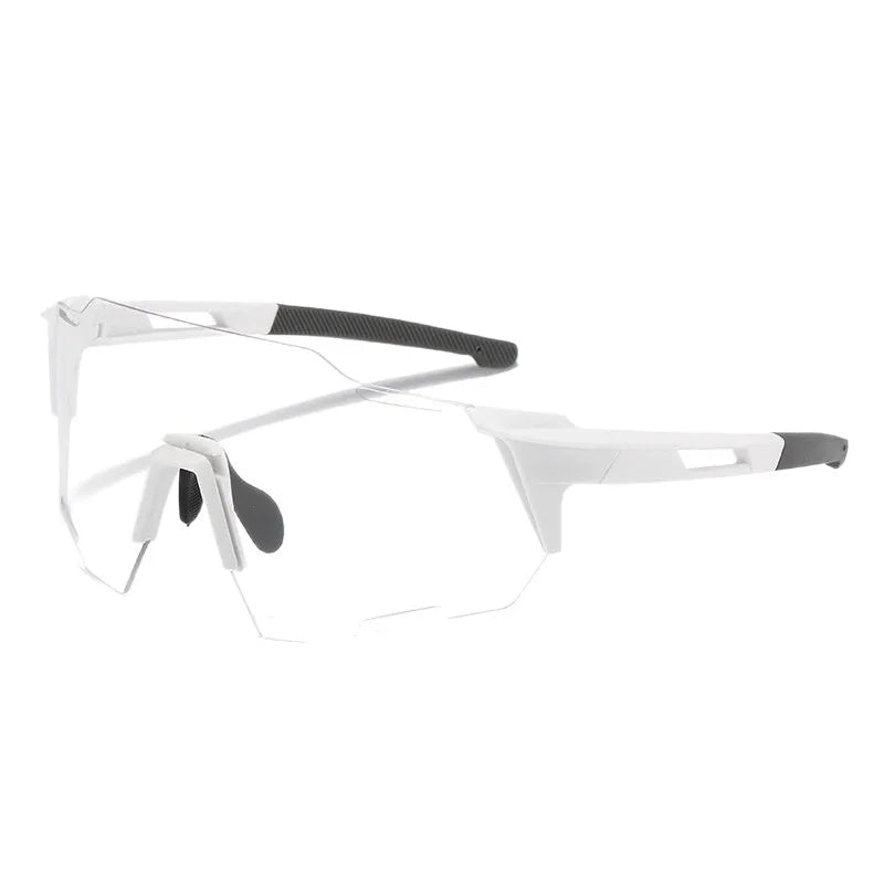 Smart color-changing riding glasses, stylish windproof cycling goggles, UV protection running and dust-proof skiing eyewear.