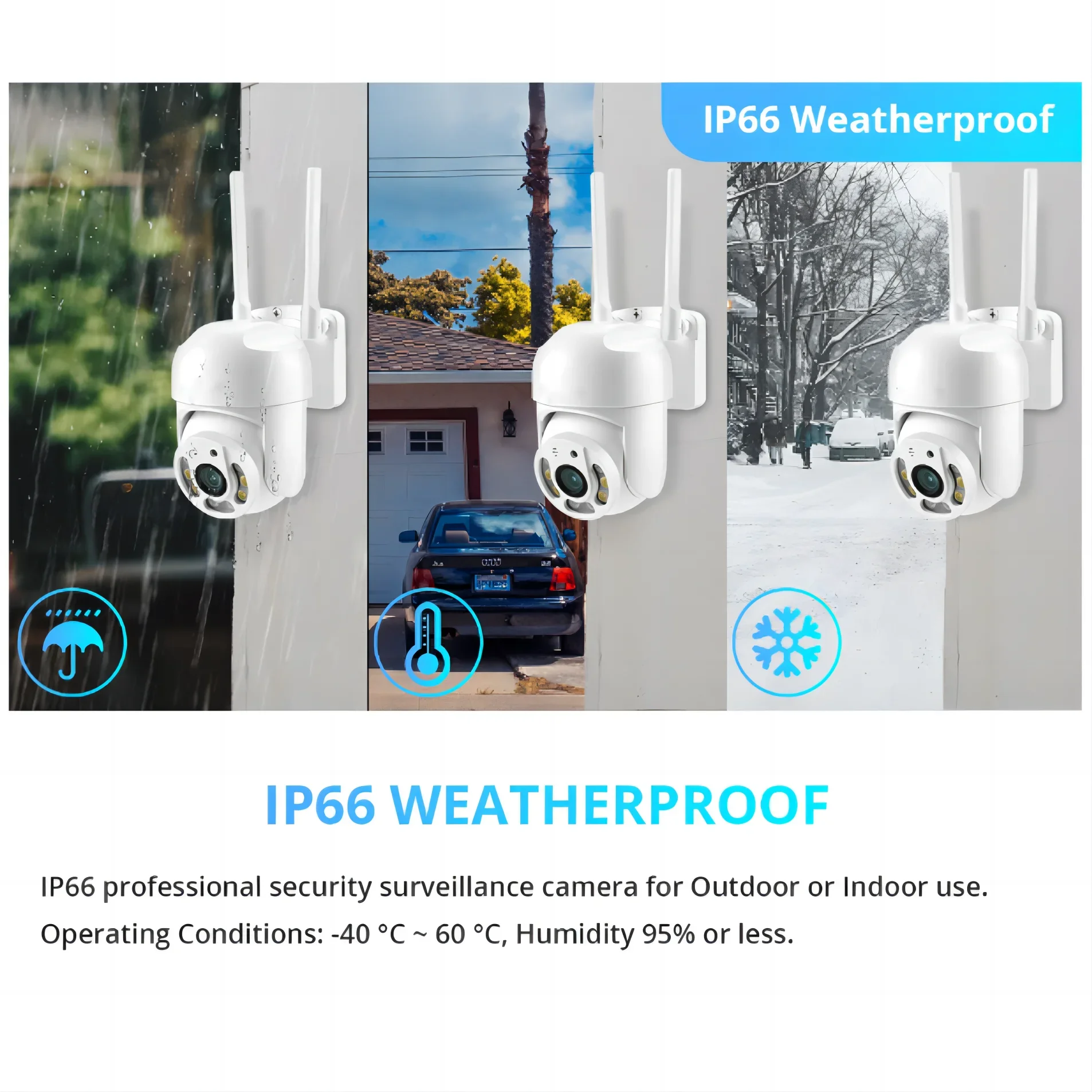 8MP WIFI Surveillance Camera Wireless IP Cameras Outdoor Auto Tracking Color Night Vision 8X Digital Zoom CCTV Security Monitor