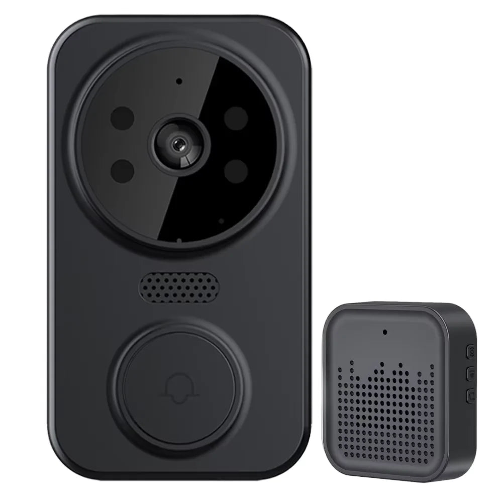 WiFi Smart Audio Doorbell Camera 2-Way Audio Wireless Visual Intercom Doorbell with Remote Monitor Indoor Outdoor Surveillance
