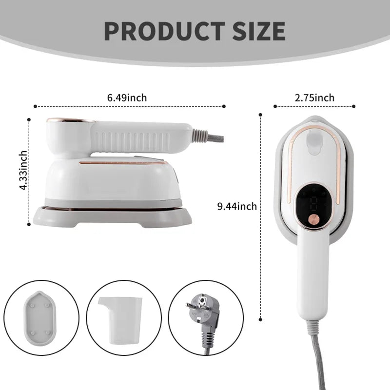2-in-1 Mini Garment Steamer Handheld Steam Iron Portable Home Travelling For Clothes Ironing Wet Dry Ironing Machine 110V/220V