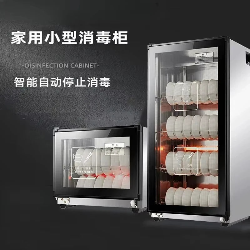 household commercial Disinfection cabinet  vertical double door stainless steel small hotel kitchen desktop cleaning cabinet