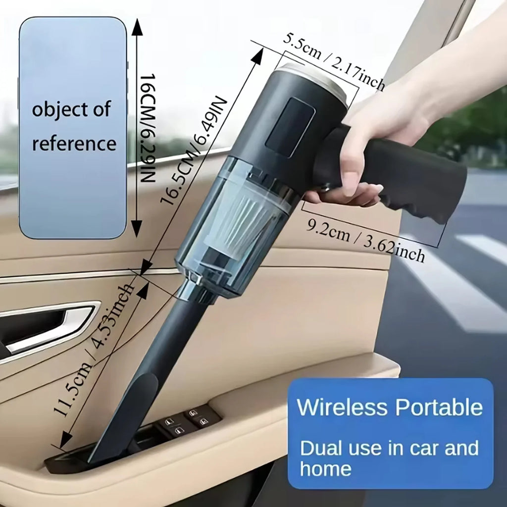 Car Vacuum Cleaner Handheld Auto Vacuum USB Charging Car Cleaner Small Car with Fully Automatic High Power Powerful Cleaning