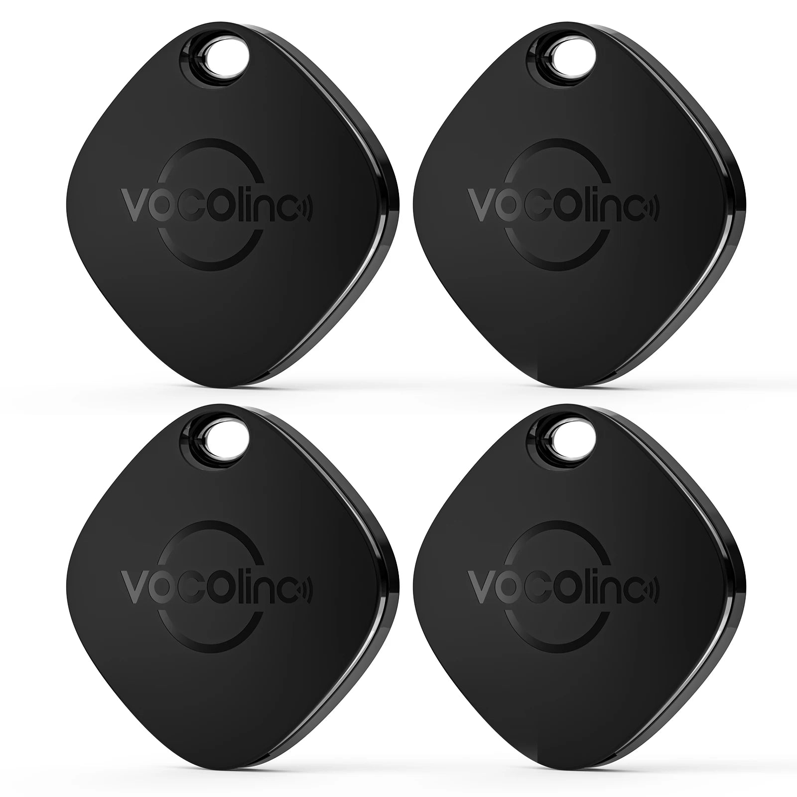 1/2/3/4Pcs VOCOlinc Mini Keychain Locator Anti-lost Wallet Car Smart Tag Bluetooth Tracker Key Item Finder Use Find My (iOS only