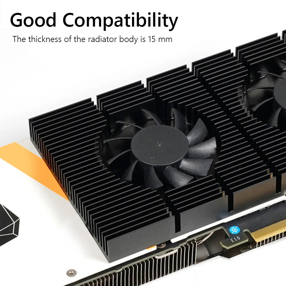 GPU Backplane Radiator Graphics Card Backplane Heatsink Alloy Aluminum Video Memory VRAM Radiator for RTX 3090 3080 3070