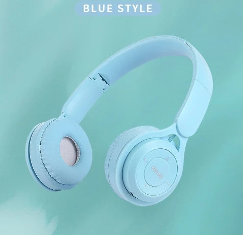 IGRARK Headband Bluetooth Headset Y08 Wireless Bluetooth Headset Portable Foldable Children Headset Yellow