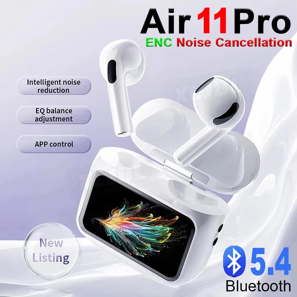 Air 11 Pro Bluetooth Earphone ENC Wireless Earbuds Active Noise Cancelling Mini buds Sport Headsets Gaming Headphones