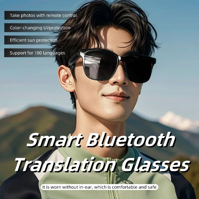 GS08 Outdoors Smart Glasses Bluetooth 5.3 Sunglasses Music Making Call Navigation Protection Uv400 Polarized Lenses Driving Fish