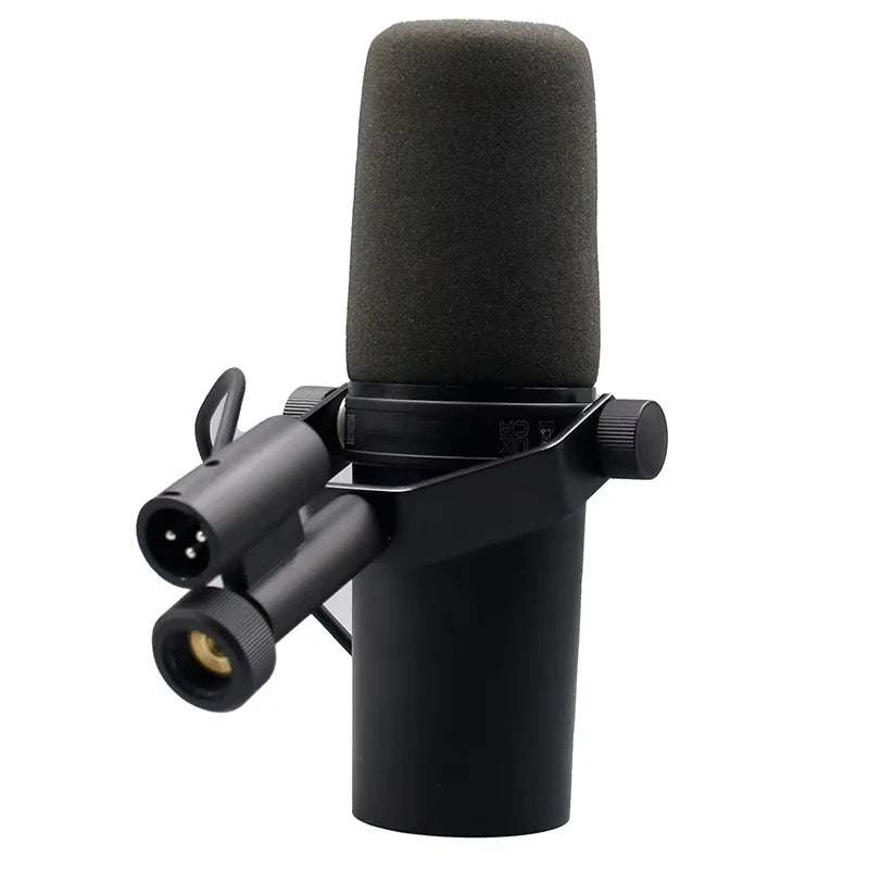 SM7B Cardioid Dynamic Microphone for Studio Recording Podcasting with Smooth Audio Response and  Black Metal Mic
