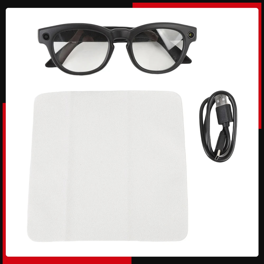 Translator Glasses Smart Translation Glasses HD Video Photo Taking Bluetooth Music and Calls Step Counting with APP for Travel