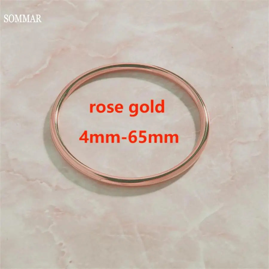 SOMMAR Hot Sale stainless_steel color charms bangle Simple Heritage Gold/Rose Gold Wedding Bracelet Jewelry European Style