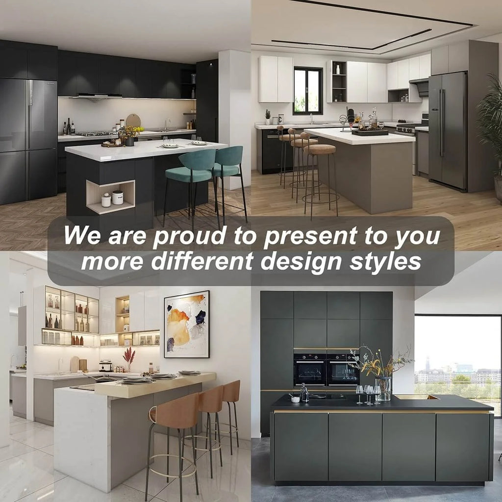 Cabinet, Solid Wood, Kitchen Cabinet, PVC Material, with Sink Design, Luxury Style, Popular Product