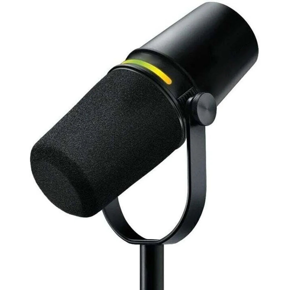 MV7+ Dynamic Podcast Microphone with Voice Isolation Technology and LED Panel for Streaming and Podcasting