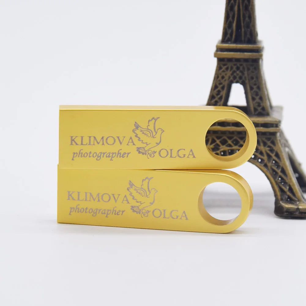 metal memory usb flash drive 32GB pendrive 4GB 128GB 64GB waterproof pen drive 16GB 8GB flash usb2.0 cle usb stick Custom logo