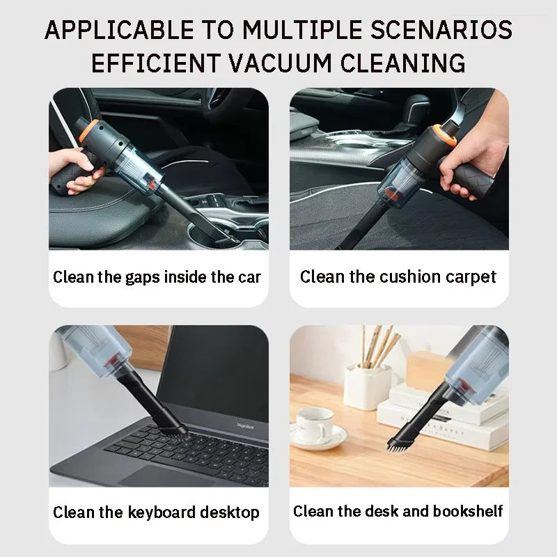 2025 New Car Vacuum Cleaner Portable Wireless Cleaner for Home Appliance Powerful Cleaning Machine Car Cleaner