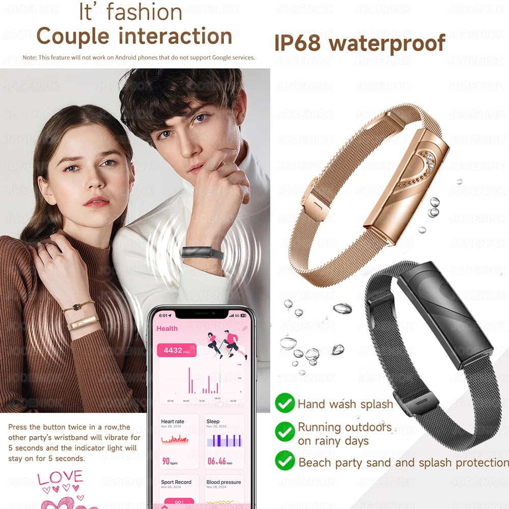 Men Women Smart Bracelet Waterproof Sports Fitness Tracker Heart Rate Sleep Monitor Health Smart Band Smartwatch For Android iOS