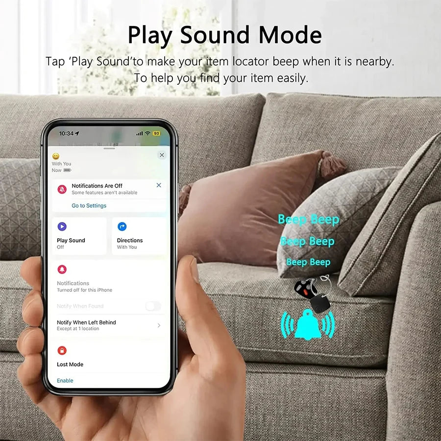 IOS Android Smart Tag GPS Tracker Global Locator Bluetooth Anti-Lost Device for iPhone Find My Google Luggage Pet Car Key Finder