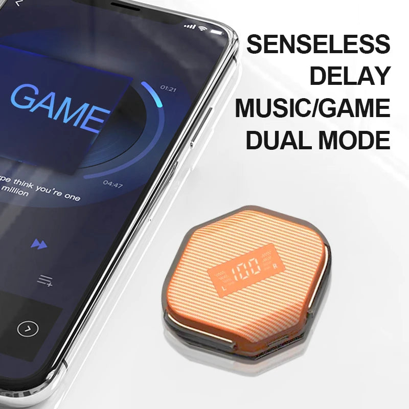 Wireless Bluetooth 5.3 Earphone With LED Screen HIFI ENC Call noise reduction Earbuds In-ears Headphones Gaming Headset With mic